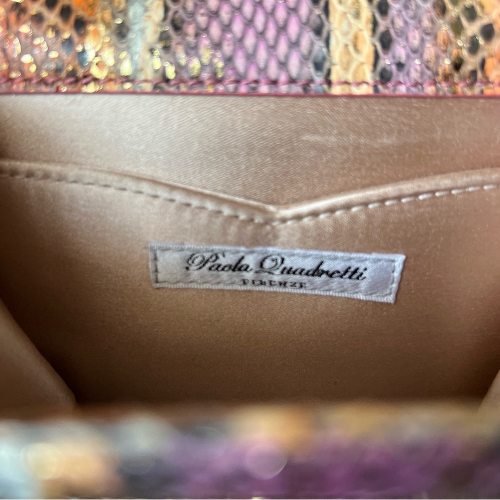 Paola Quadretti Python Pink Purse - Picture 5 of 6